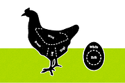 Farm Meat and Fish Cuts, a Food Illustration by Marmalade Moon (Thumbnail 4 of 5)
