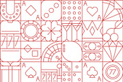 Casino gambling geometric pattern, a Technology Illustration by Vector Tradition (Thumbnail 1 of 3)
