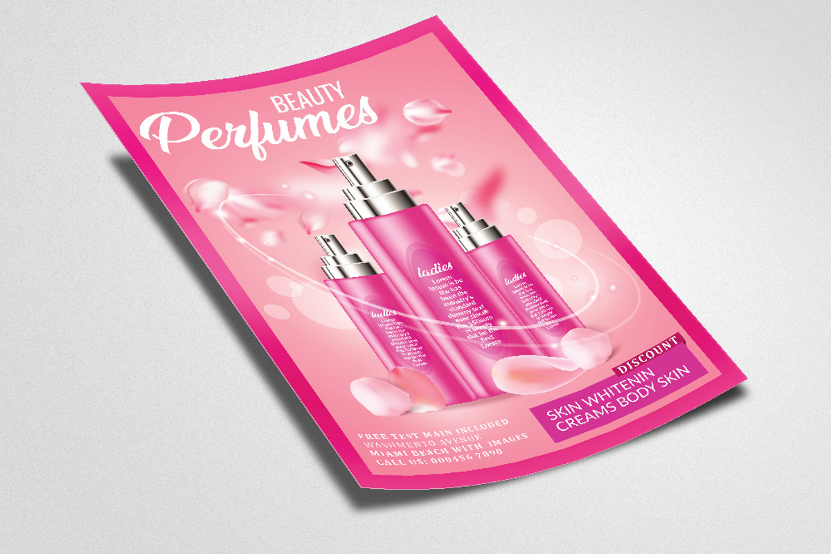 Perfume Product Promotion Flyer, a Flyer Template by Business Flyers