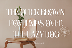 Rafgins - Display Font