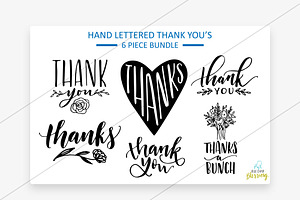 Thank you sweet handwritten graphics