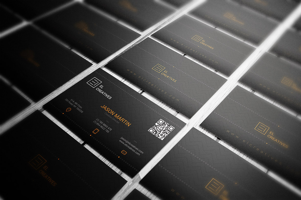 Dark Creative Business Card, a Business Card Template by bouncy (Photo 2 of 4)