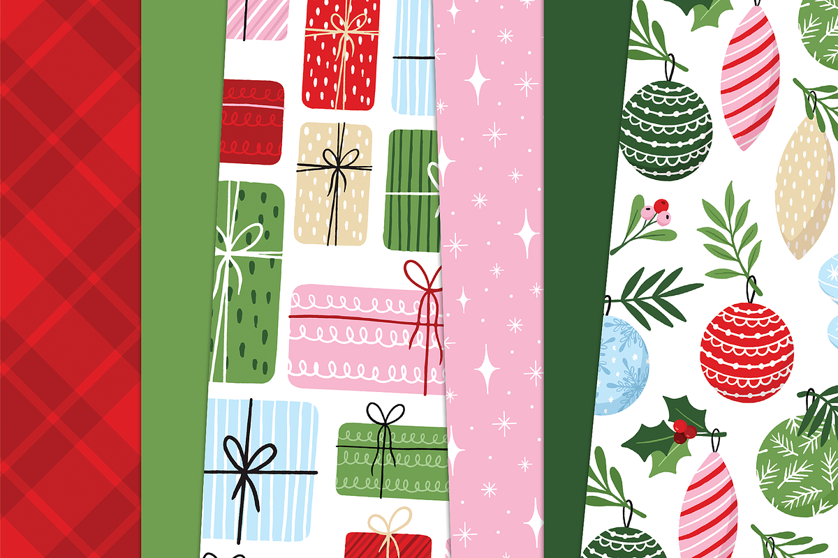 Seamless Christmas Digital Bundle, a Pattern Graphic by Paper Starr Studio (Photo 4 of 8)