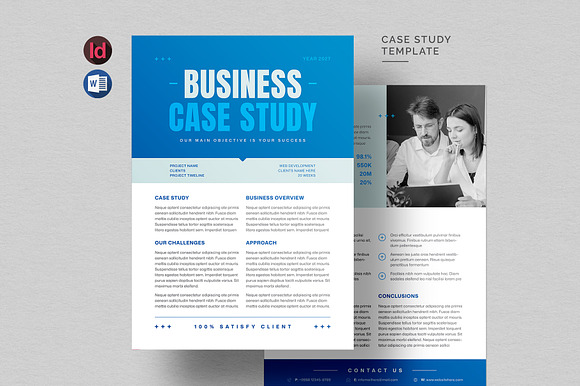 Case Study Flyer | MS Word preview 4