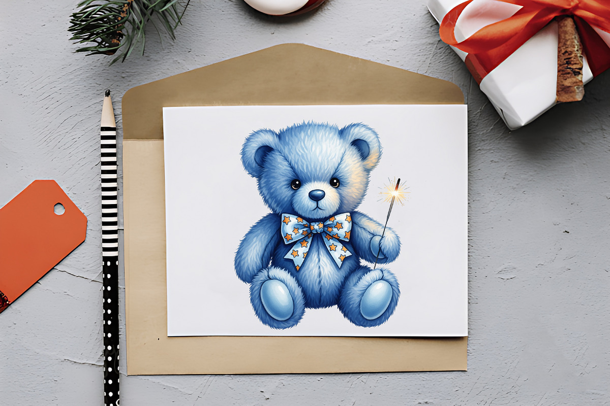 4th of July Blue Baby Nursery Clipar, a Seasonal Illustration by RobertsArt (Photo 5 of 7)