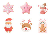 Christmas gingerbread png clip art, an Illustration by CreationArt (Thumbnail 2 of 5)