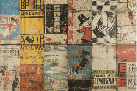 Vintage Pop Art and Advertising, a Background Photo by LaVika