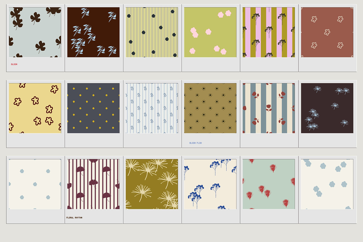 Bloom: Patterns & Illustrations, a Pattern Graphic by Veyla (Photo 3 of 23)