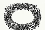 50 Elegant Floral Oval Mirror Frame, a Decorative Illustration by Amazin_art (Thumbnail 21 of 40)