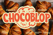 Chocoblop– Food Playful Display Font, a Handwritten Font by decographstud (Thumbnail 1 of 7)