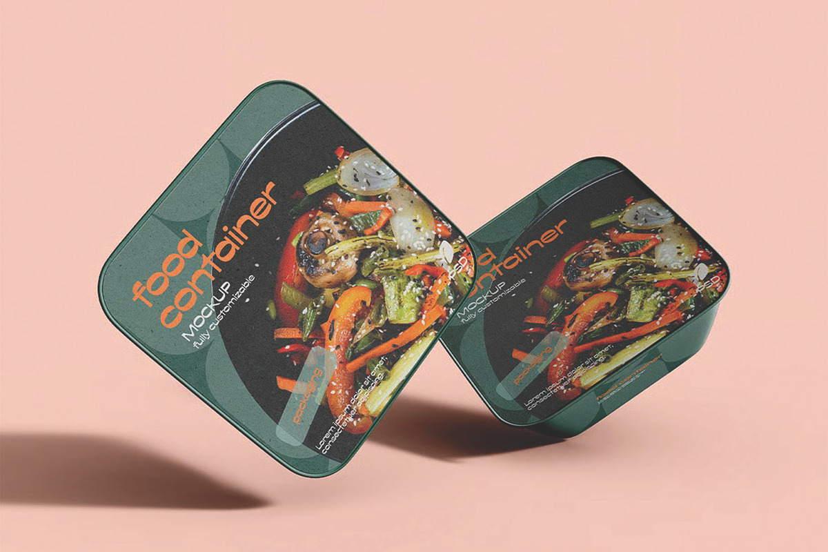 Takeaway Food Container Mockup, a Packaging Mockup by skybluecreative (Photo 2 of 3)