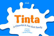 Tinta Font | A Fun and Cheerful Font, a Handwritten Font by Namela Studio (Thumbnail 1 of 6)