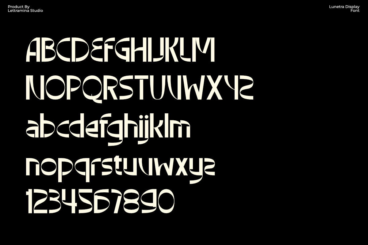 Lunetra, a Sans Serif Font by Lettramina Studio (Photo 9 of 10)