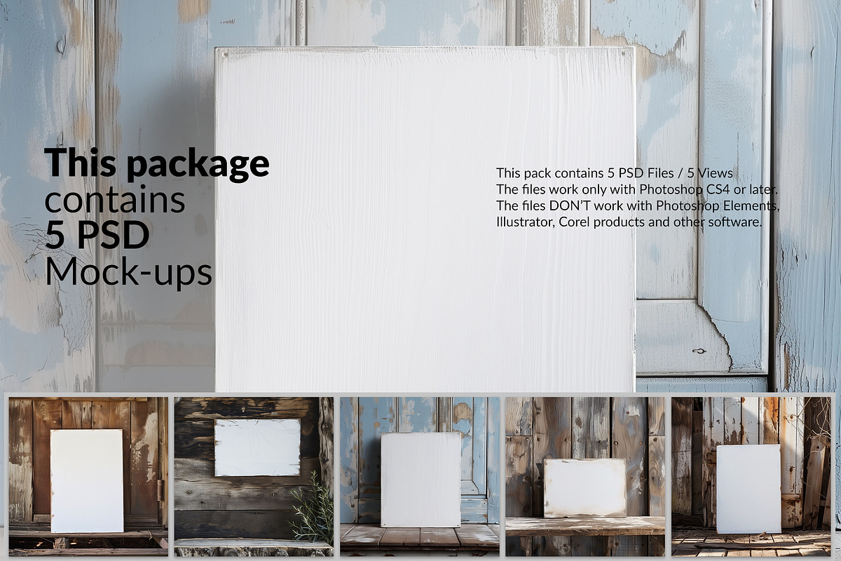 White Wooden Sign Mockups, a Household Mockup by mock-ups (Photo 2 of 11)