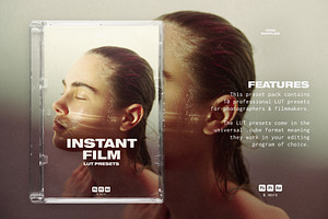 Instant Film LUT Presets Photoshop