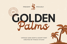 Golden Palms - Vintage Font Duo