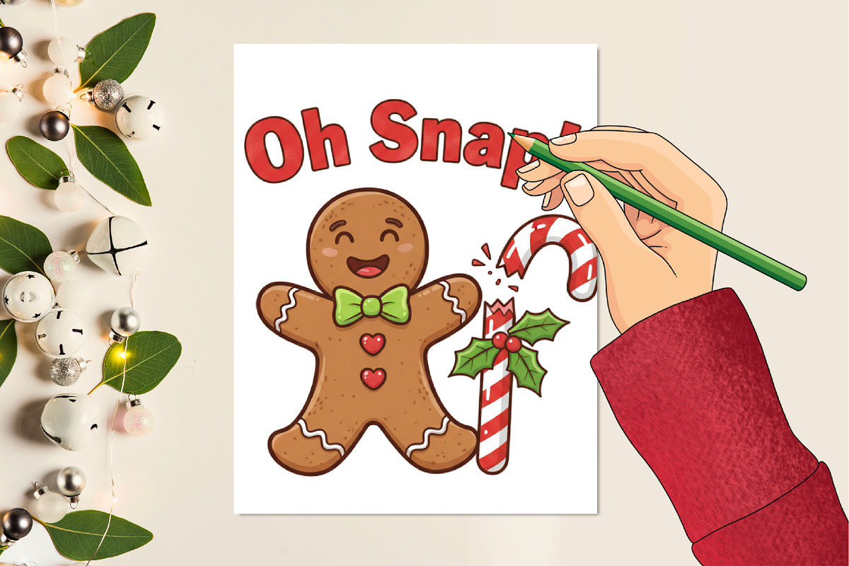 Oh Snap! Gingerbread Man, an Illustration by Designking (Photo 4 of 6)