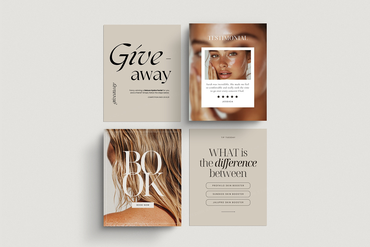650 Skincare Instagram Templates, a Social Media Template by COCO Designs (Photo 21 of 26)