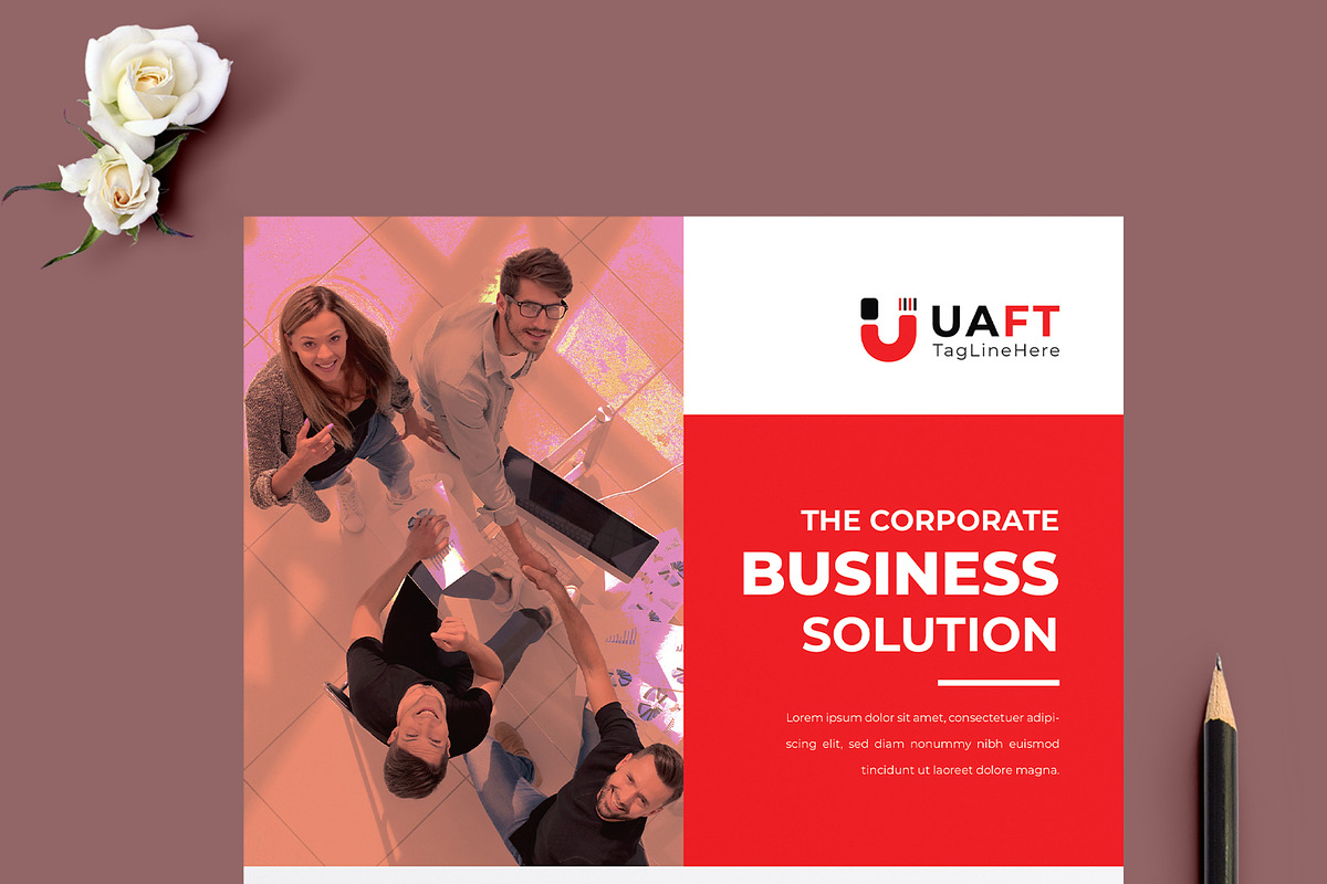 Corporate Business Solution Flyer, a Flyer Template by MightyDesign (Photo 2 of 8)
