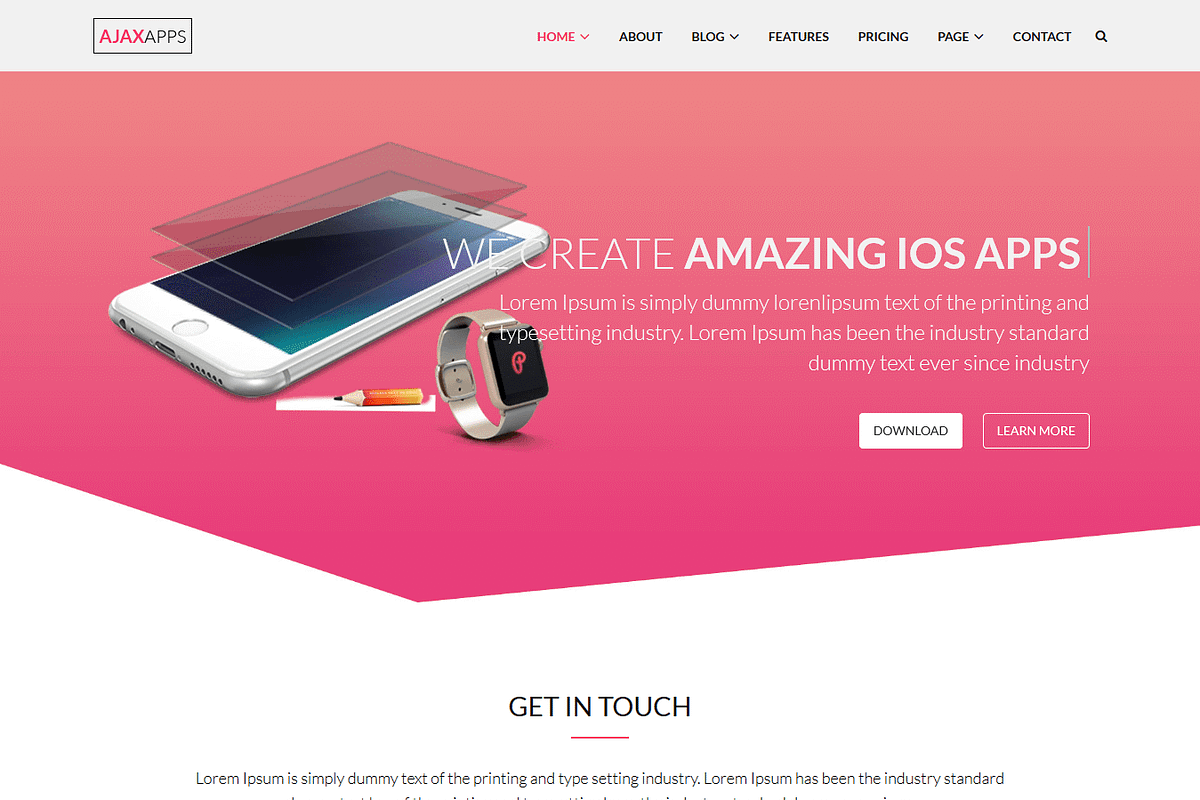 AJAXAPPS Creative HTML5   Template, a HTML Template by CreativeGigs (Photo 5 of 5)