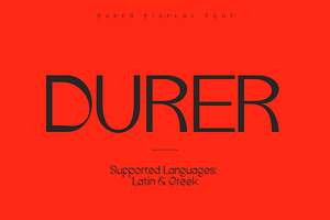 Durer Display Font