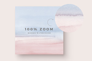 Watercolor Backgrounds - Blush/Blue