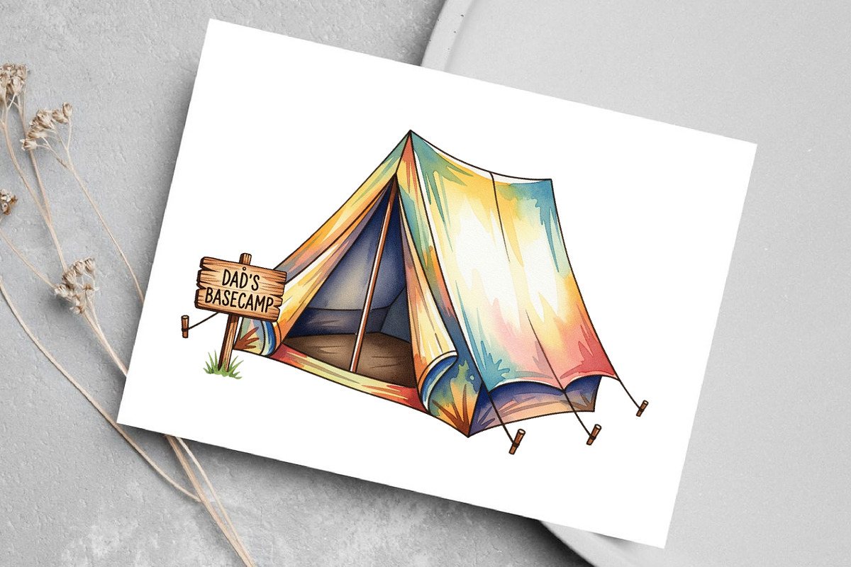 Outdoorsy Dad Father's Day Clipart, a Seasonal Illustration by Canvas Craft (Photo 6 of 8)