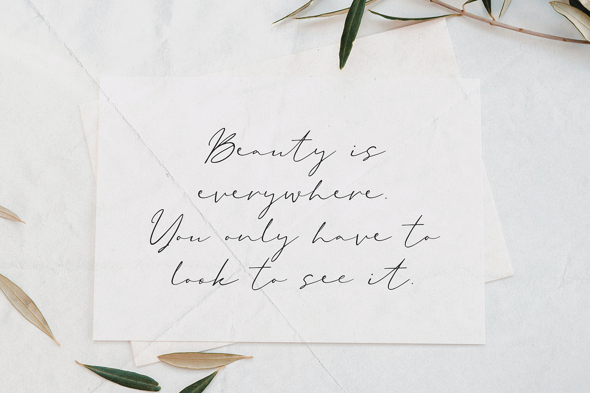 Aiffon Handwritten Script, a Script Font by Awanstudio (Photo 2 of 8)