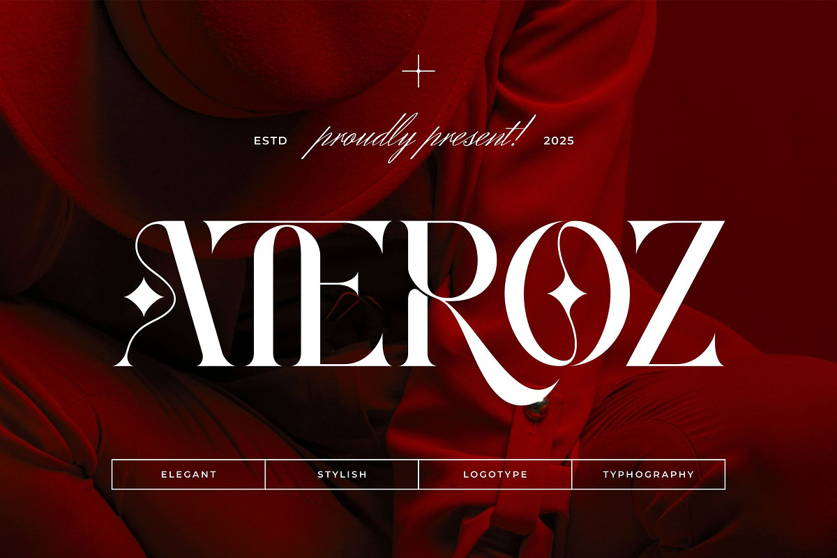 Ateroz || Modern Elegant Serif Font, a Serif Font by Ermedia Studio (Photo 1 of 10)