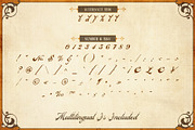 Veinline - Victorian Script, a Script Font by Burntilldead (Thumbnail 5 of 9)