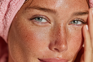 Natural beauty portrait of a woman with freckles, a Person Photo by AlyaAnd