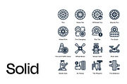 Tire Icon Set, a Duotone Icon by Eklip Studio (Thumbnail 2 of 4)