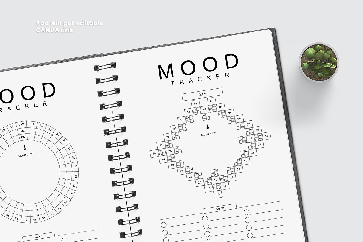 Canva Mood Tracker, a Stationery Template by Amit Debnath (Photo 6 of 8)