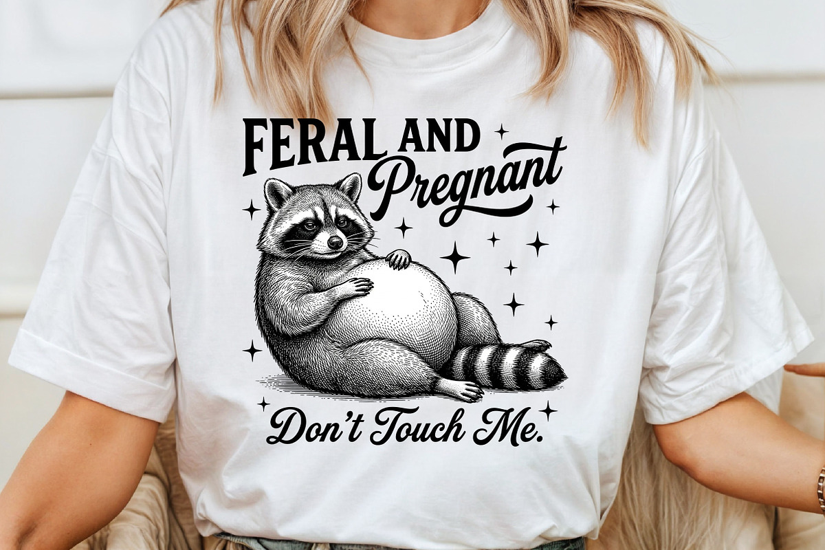 Feral and Pregnant Raccoon Maternity, a Work Illustration by Sublimation Artist (Photo 4 of 9)
