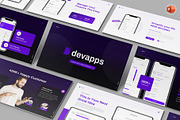 Mobile App & Saas PowerPoint, a Presentation Template by Pixslides (Thumbnail 1 of 5)