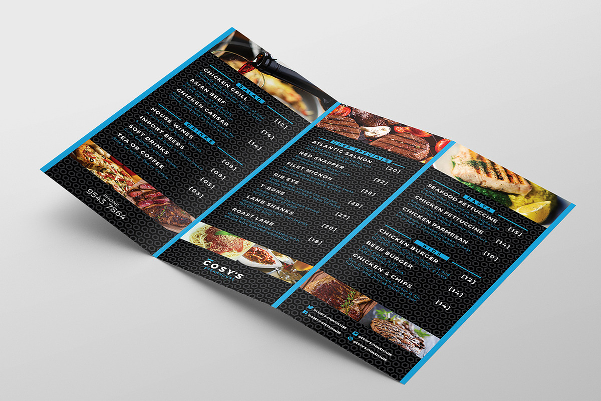 Restaurant Menu Templates Pack, a Brochure Template by BrandPacks (Photo 6 of 14)
