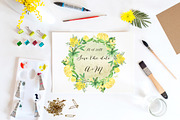 -50% Mimosa & roses flowers, an Illustration by LABFcreations (Thumbnail 5 of 8)