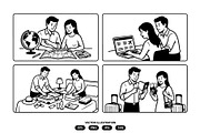 Couple planning a vacation, a Person Illustration by Vectorlina (Thumbnail 2 of 3)
