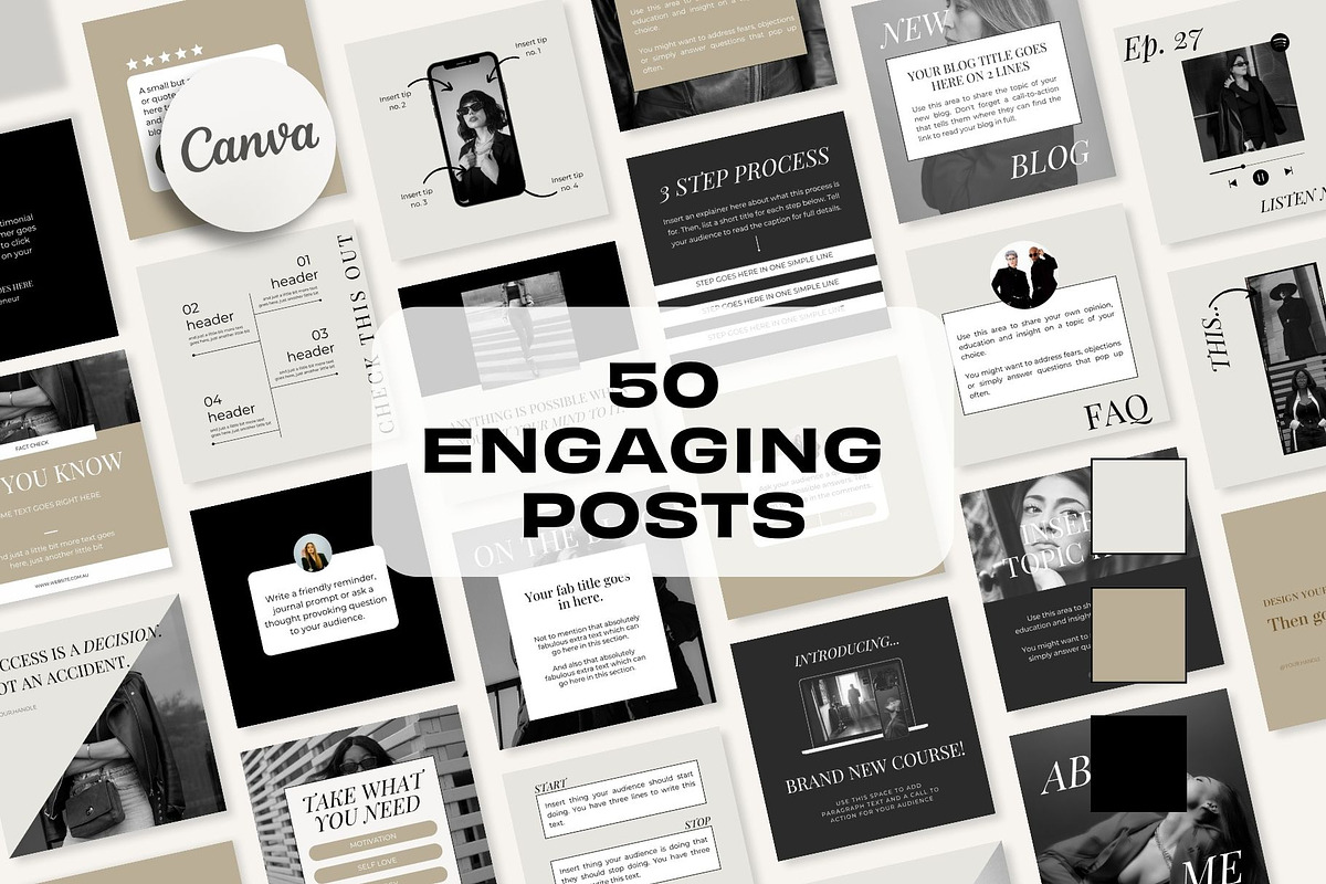 Engagement Post - Noir Luxe, a Templates & Theme by Freedom Business Shop (Photo 1 of 11)