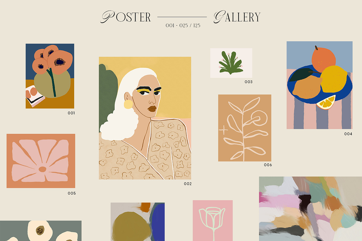 Modern Wall Art Posters Bundle, a Graphic by Ayya Studio (Photo 17 of 94)