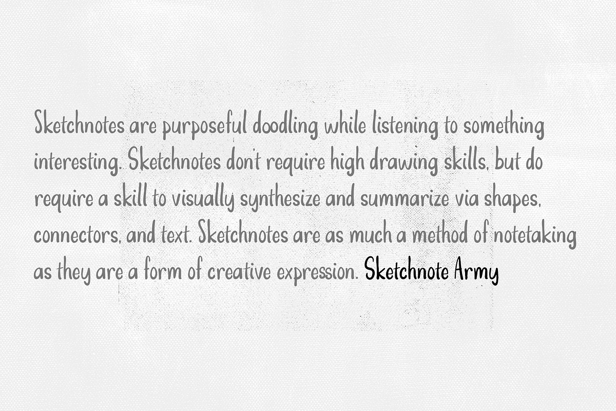 ZeeZee: A Handrawn Sketchnote Font, a Font by Mitch Made (Photo 4 of 4)