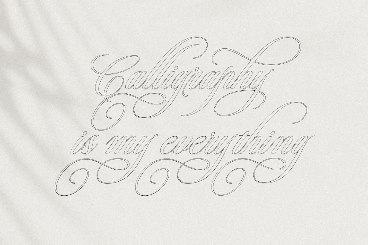 Bridgerton Outline, a Script Font by Has_rizal (Photo 15 of 15)