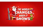 World changes when it snows, an Illustration by Vector Tradition (Thumbnail 2 of 3)