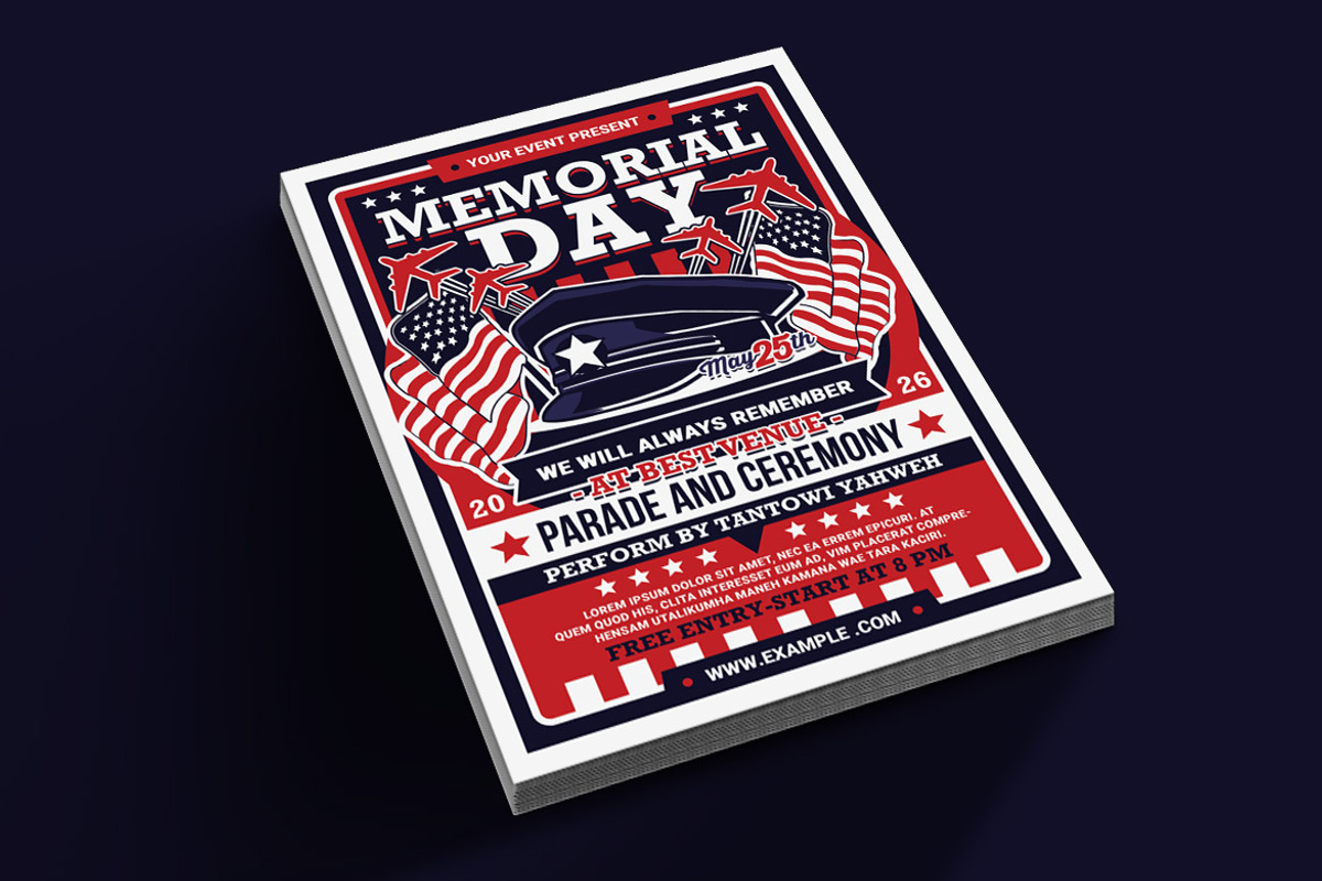 Memorial Day Flyer, a Flyer Template by Muhamad Iqbal hidayat (Photo 2 of 4)