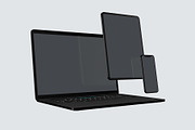 Black Devices Mockup Set, an iPhone Mockup by Seven Lights (Thumbnail 16 of 20)