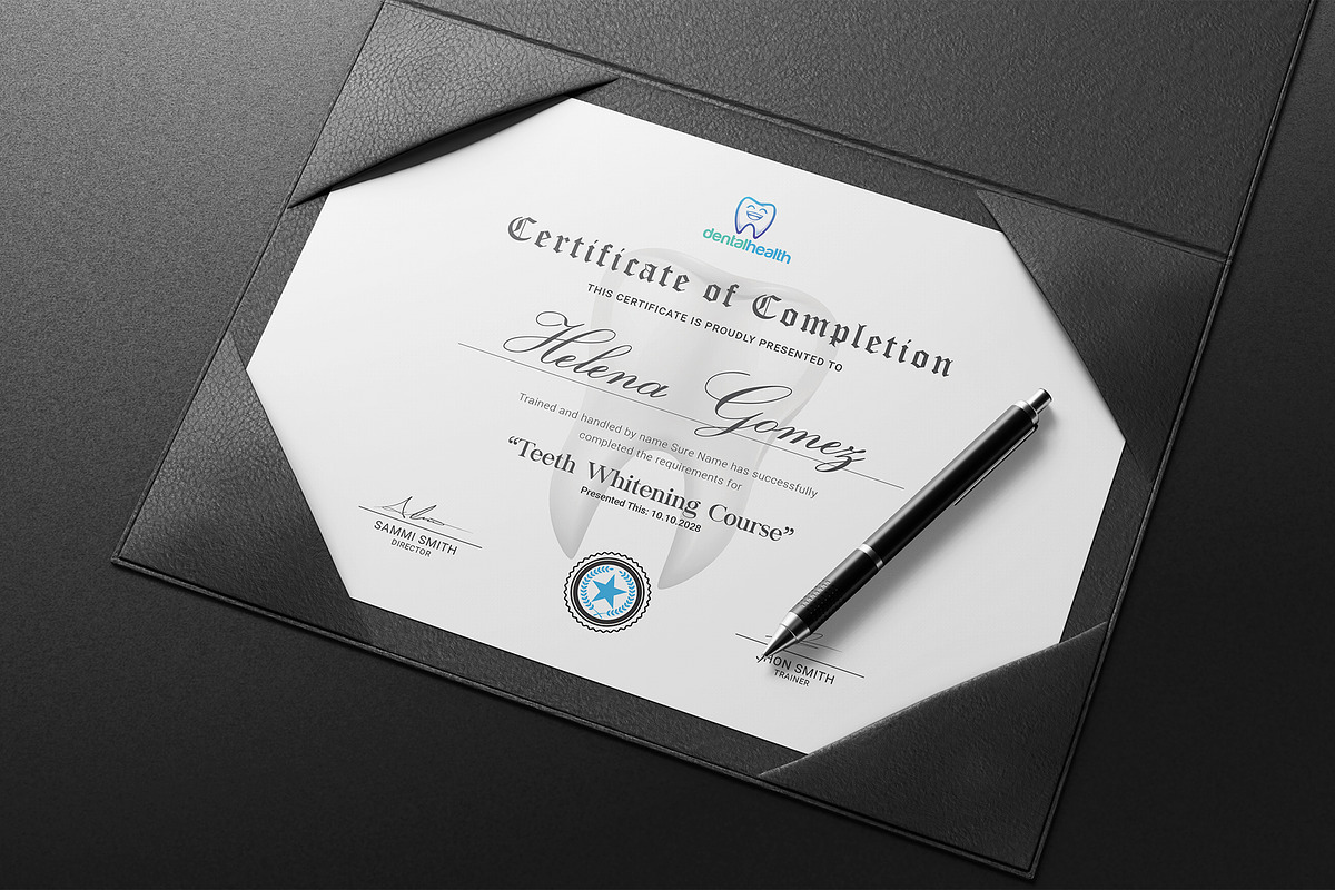 Dental Assistant Certificate, a Stationery Template by DesignDevisers (Photo 7 of 10)