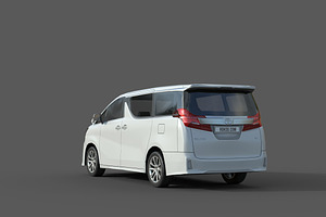 Low Poly Car - Toyota Vellfire 2015