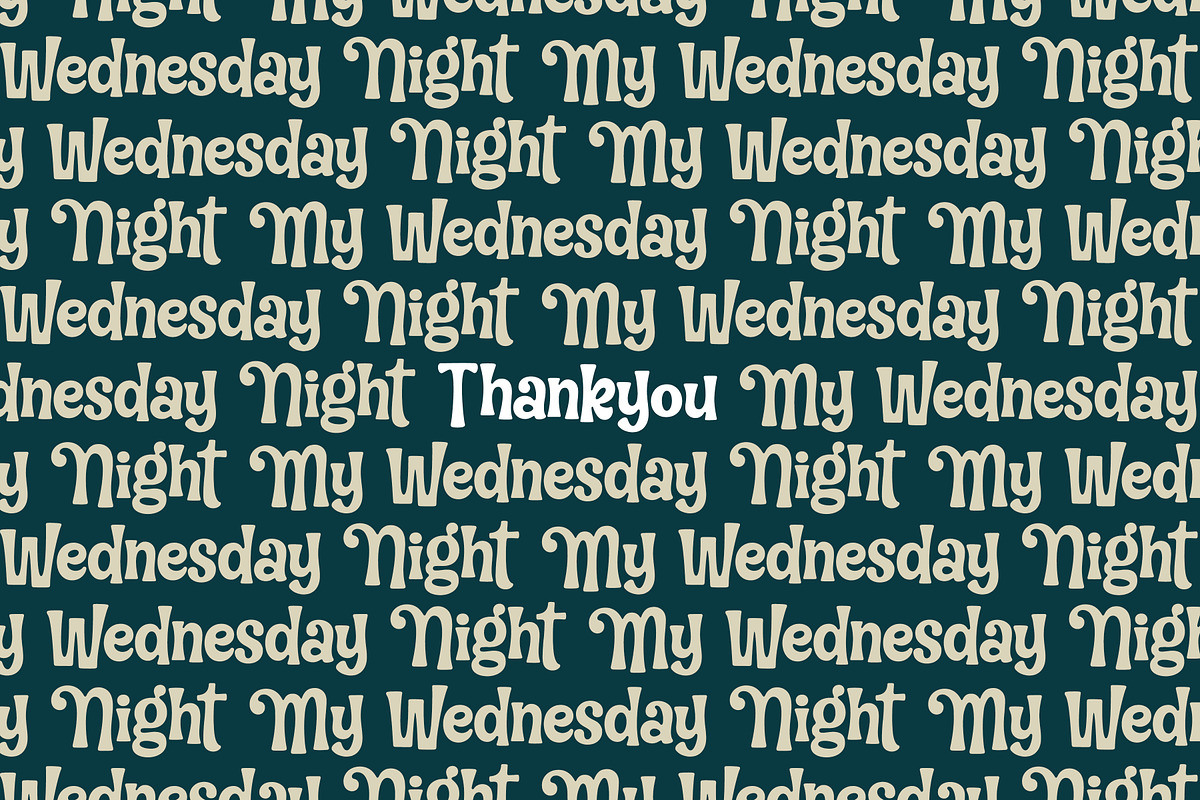 My Wednesday Night, a Handwritten Font by Orenari (Photo 10 of 10)
