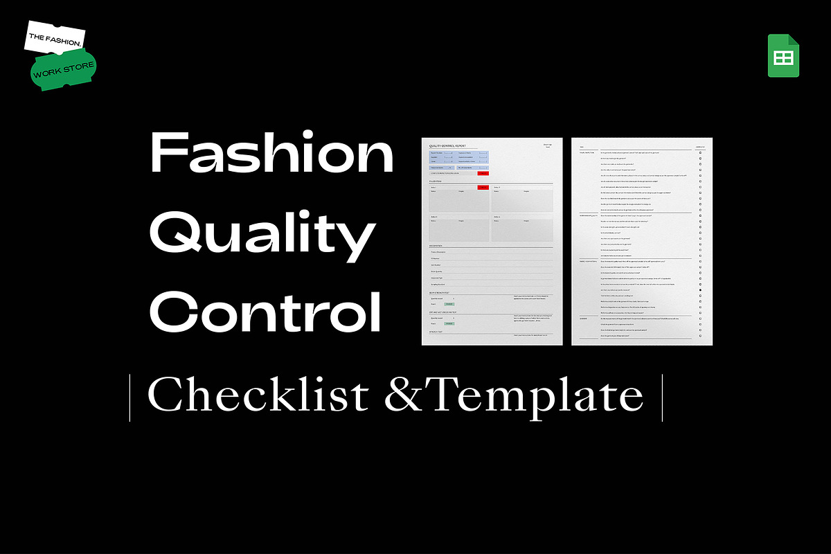 Fashion Quality Control Checklist Template