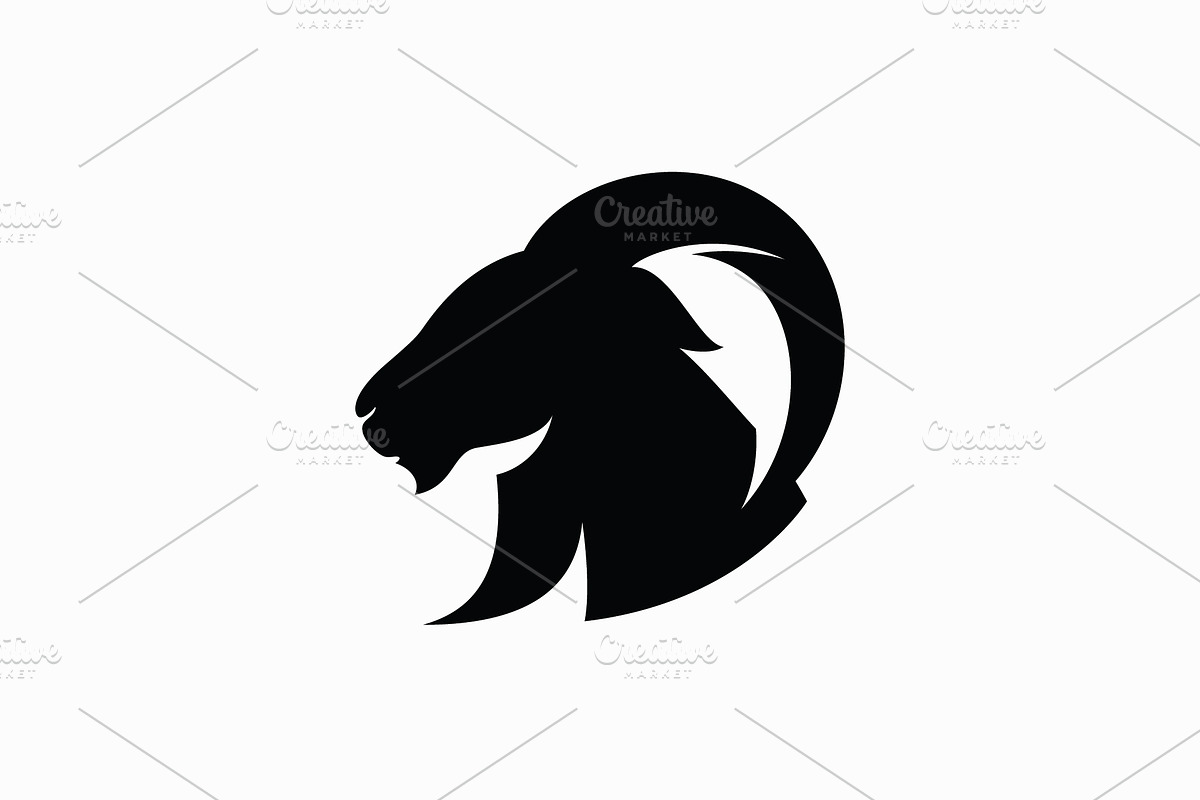 Goat Logo Template vector icon, a Graphic by T.Vooka (Photo 1 of 3)